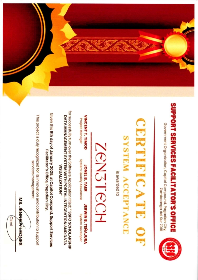 System Acceptance Cert